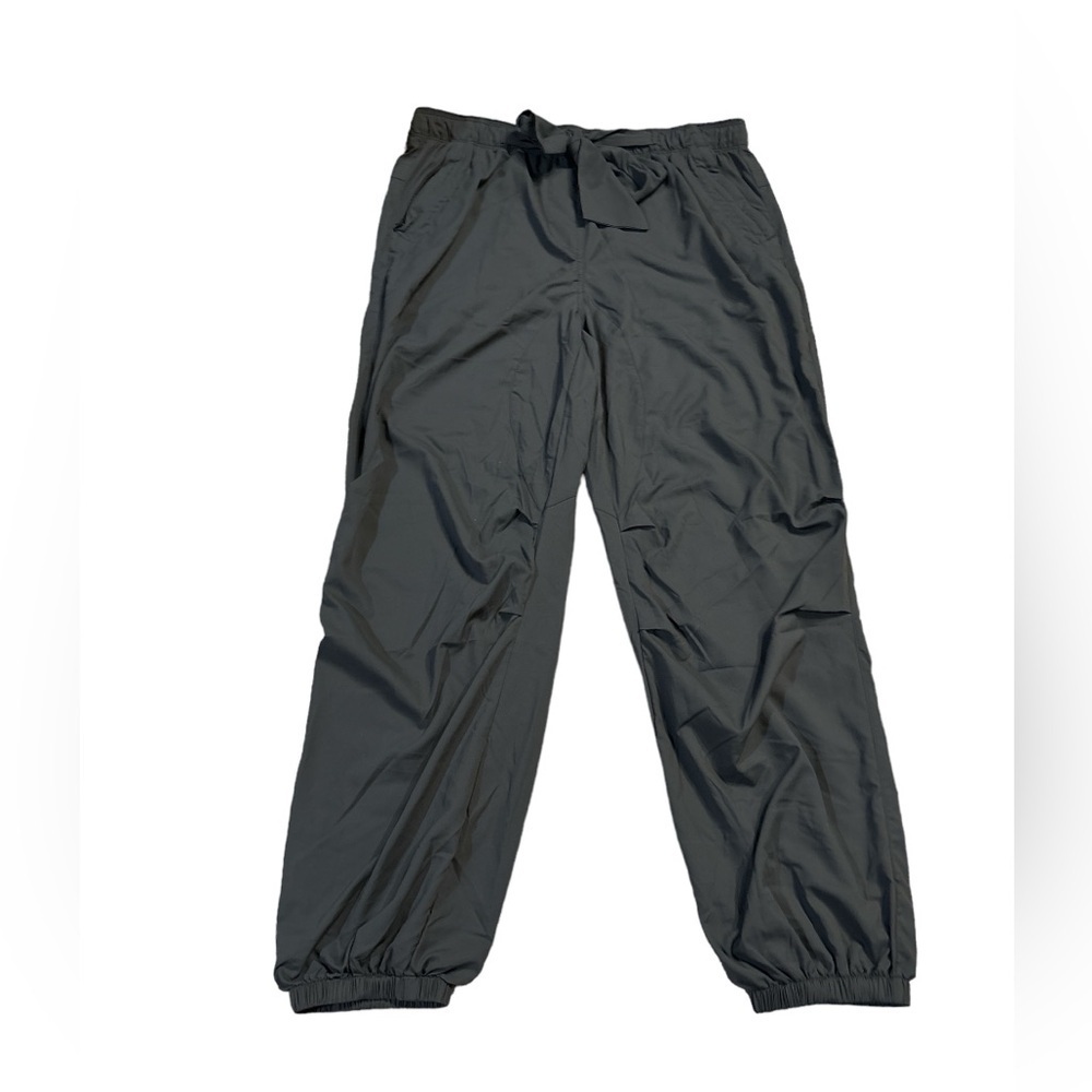 Paskho Women's Black Track Pants with Elastic Cuffs